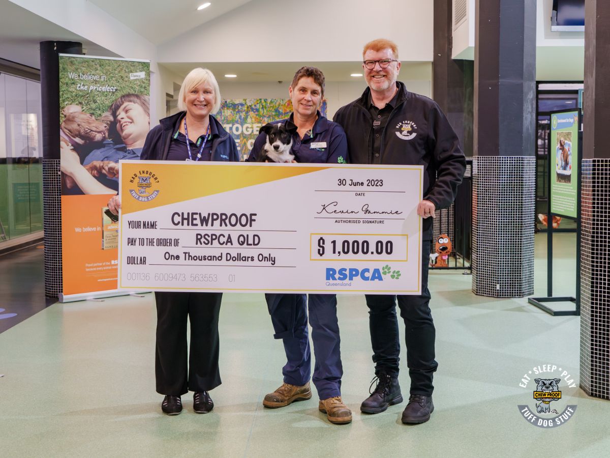 ChewProof Supporting Animal Rescue Donates to RSPCA